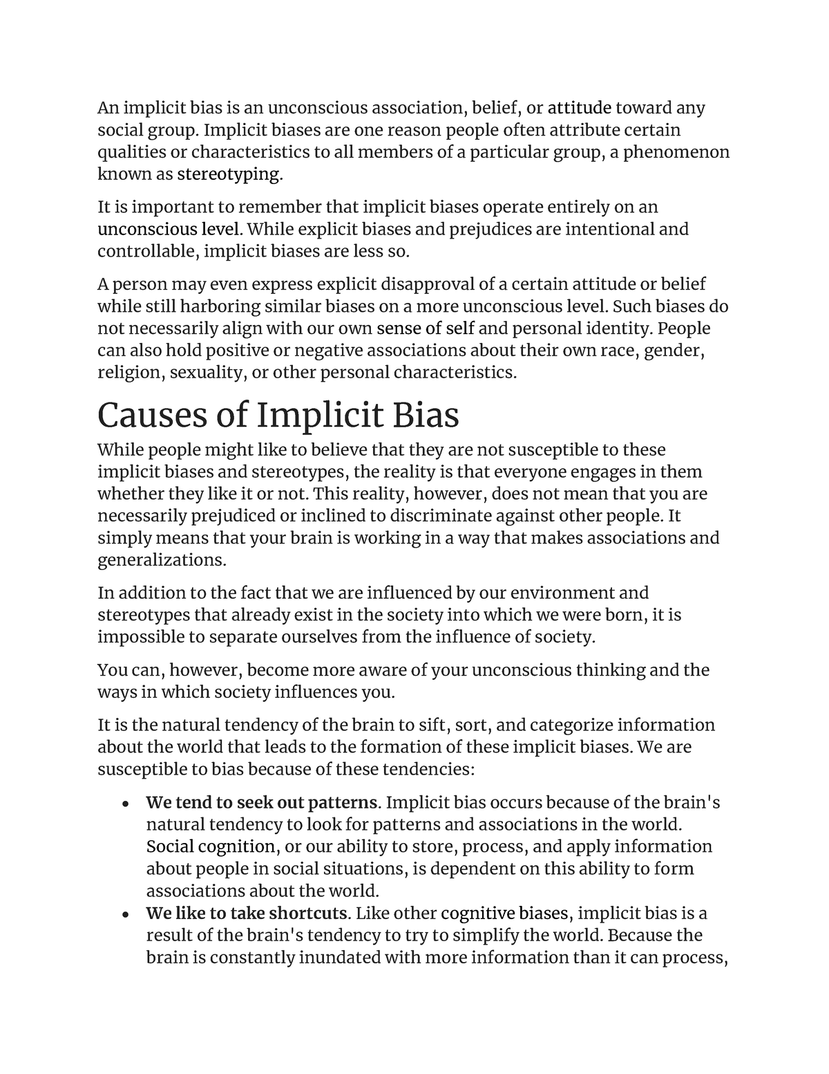 implicit bias essay