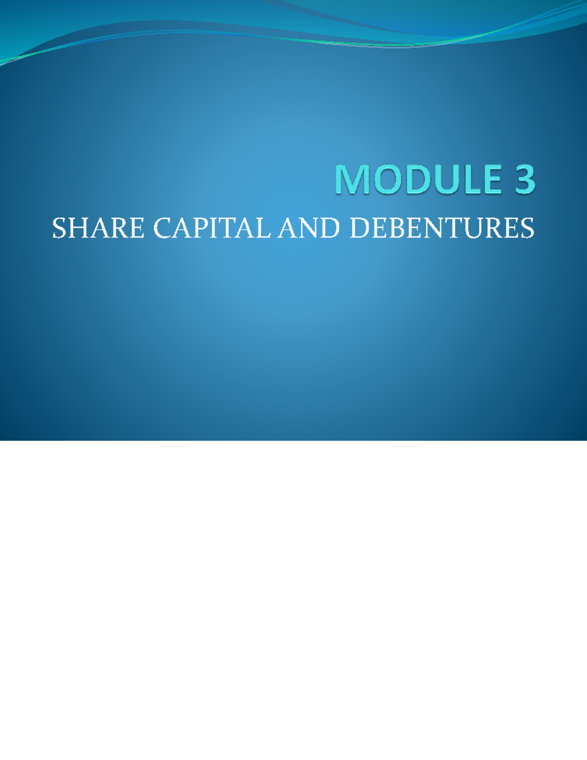 cra-1document-notes-for-cra-study-share-capital-and-debentures