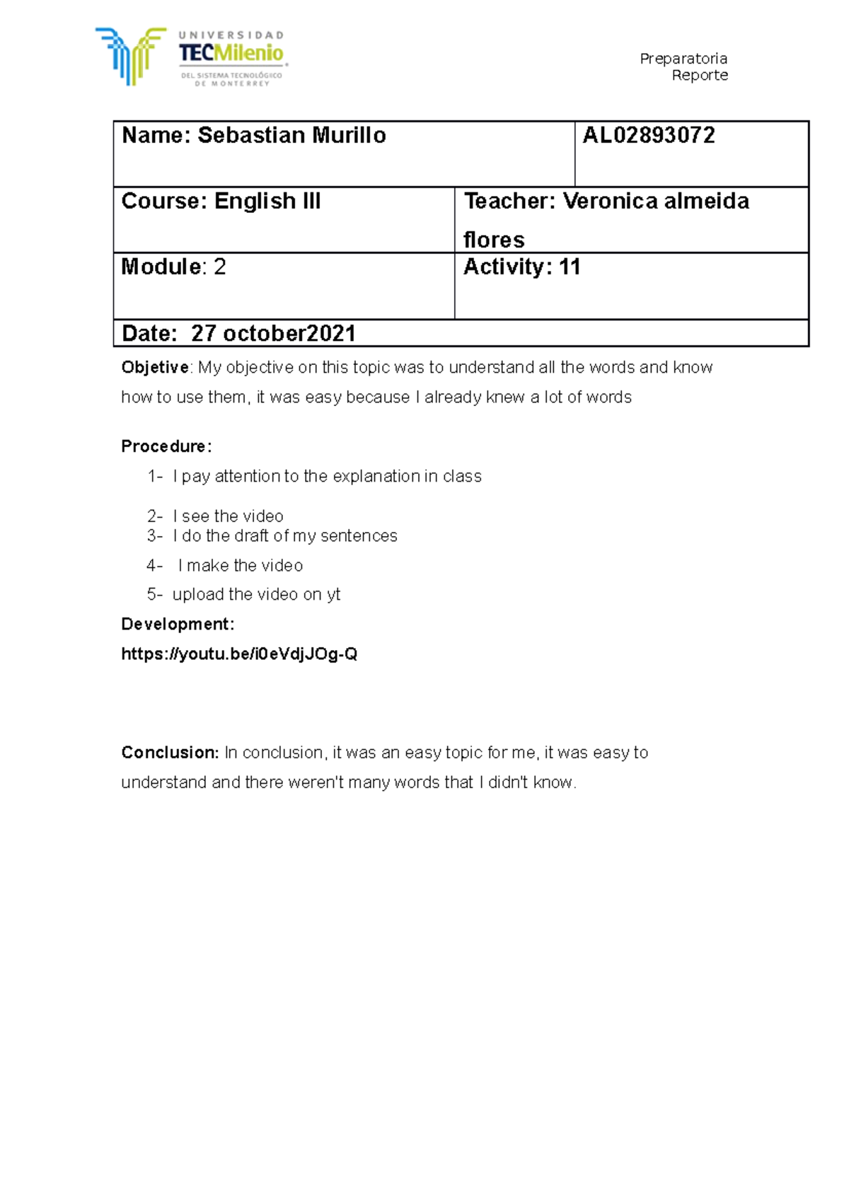 Act 11 english g - ola xomo estan amigos esta actuvidad esta muy bien ...