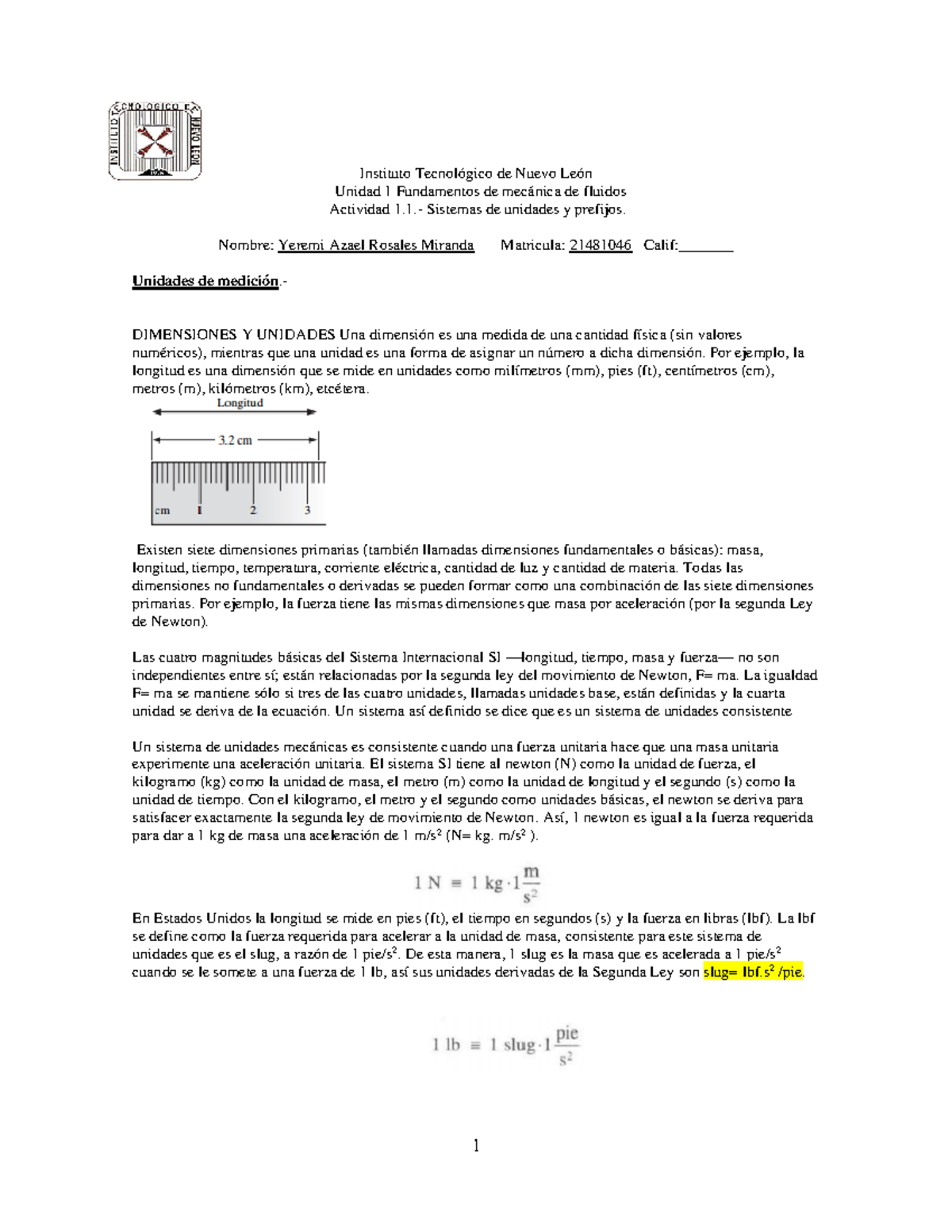 Act 1.1 Fluidos - Instituto Tecnológico De Nuevo León Unidad 1 ...