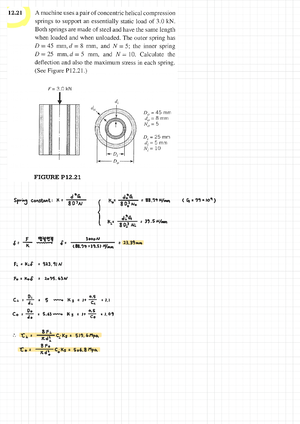 Machine Component Design HW1 - machine component design - Studocu