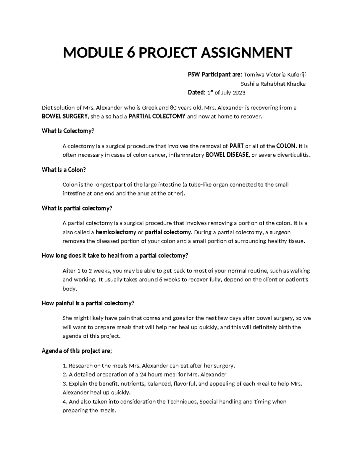 Module 6 Project Assignment - MODULE 6 PROJECT ASSIGNMENT PSW ...