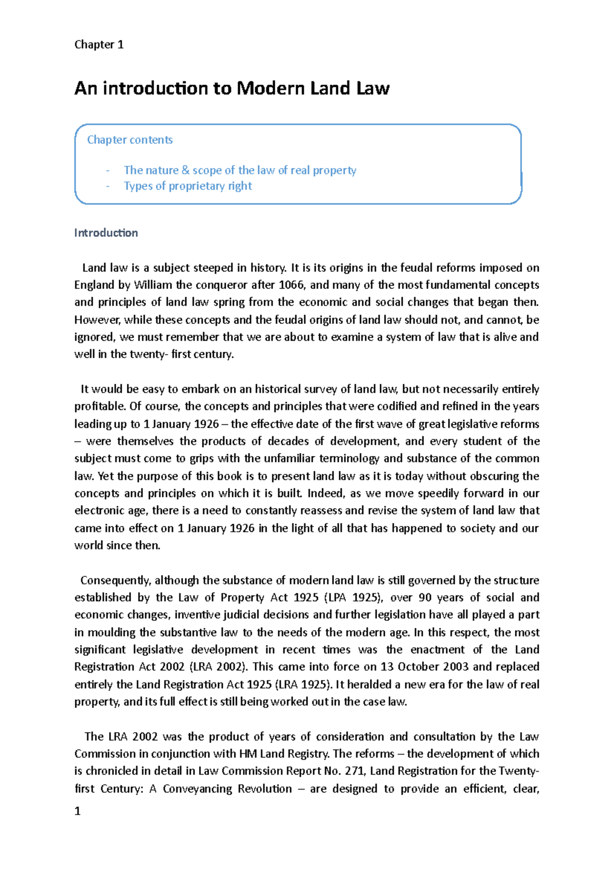 land law dissertation