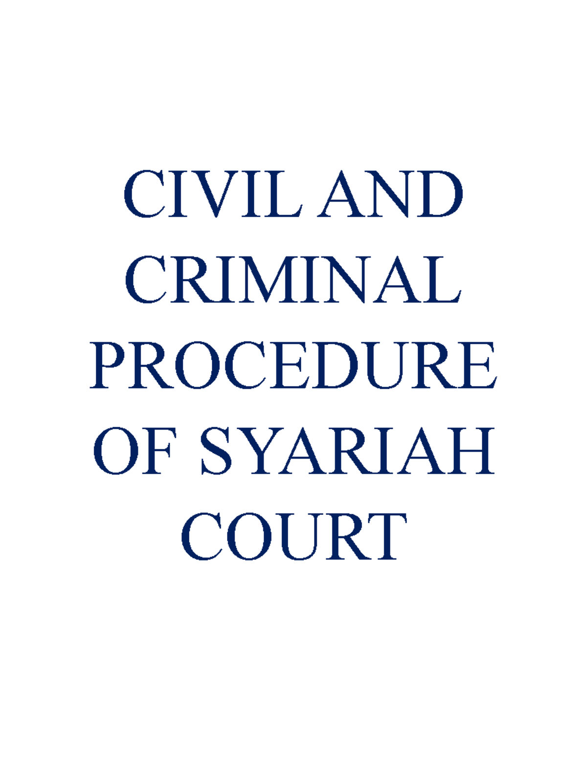 High Court Civil Rules