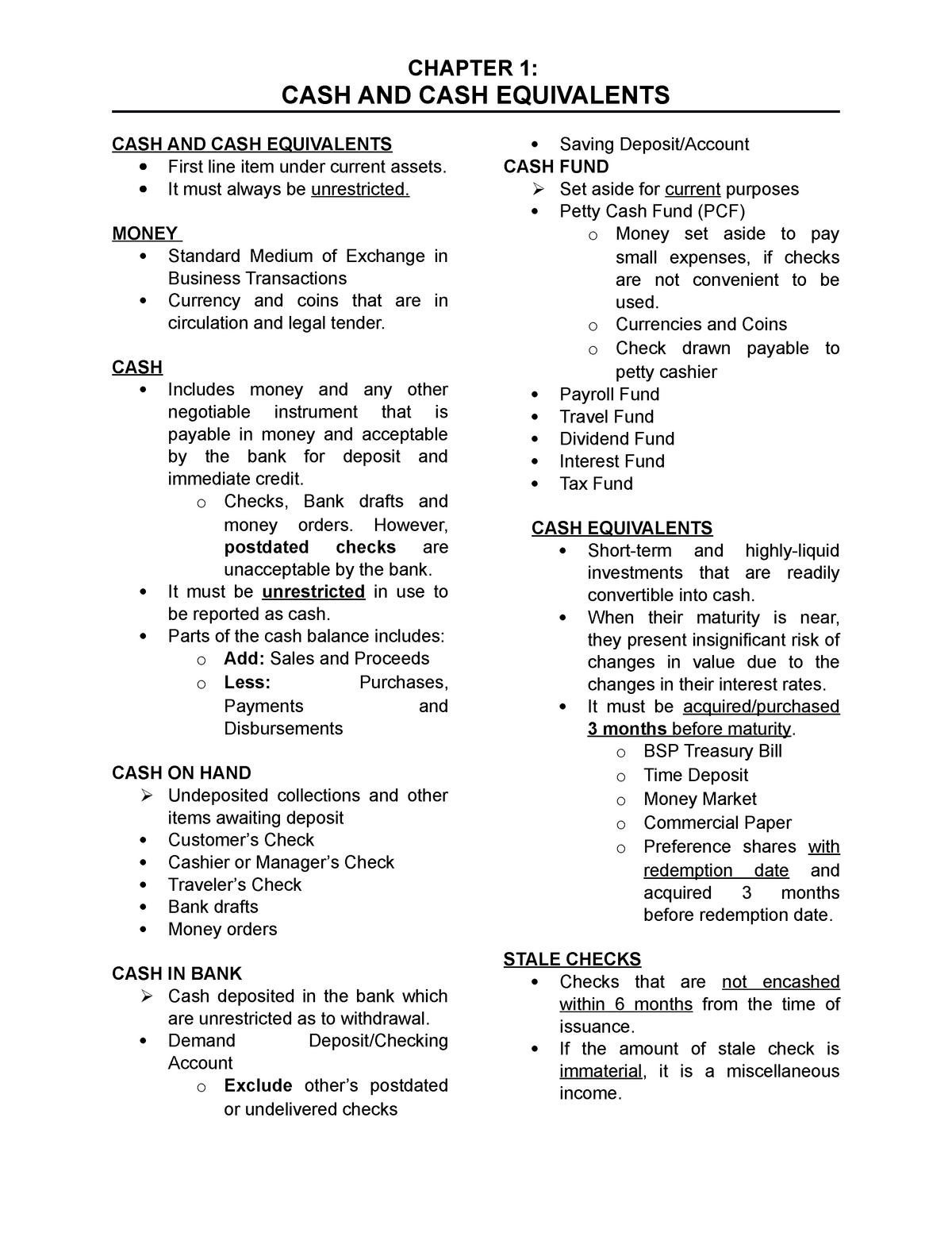 reviewer-chapter-1-cash-and-cash-equivalents-cash-and-cash