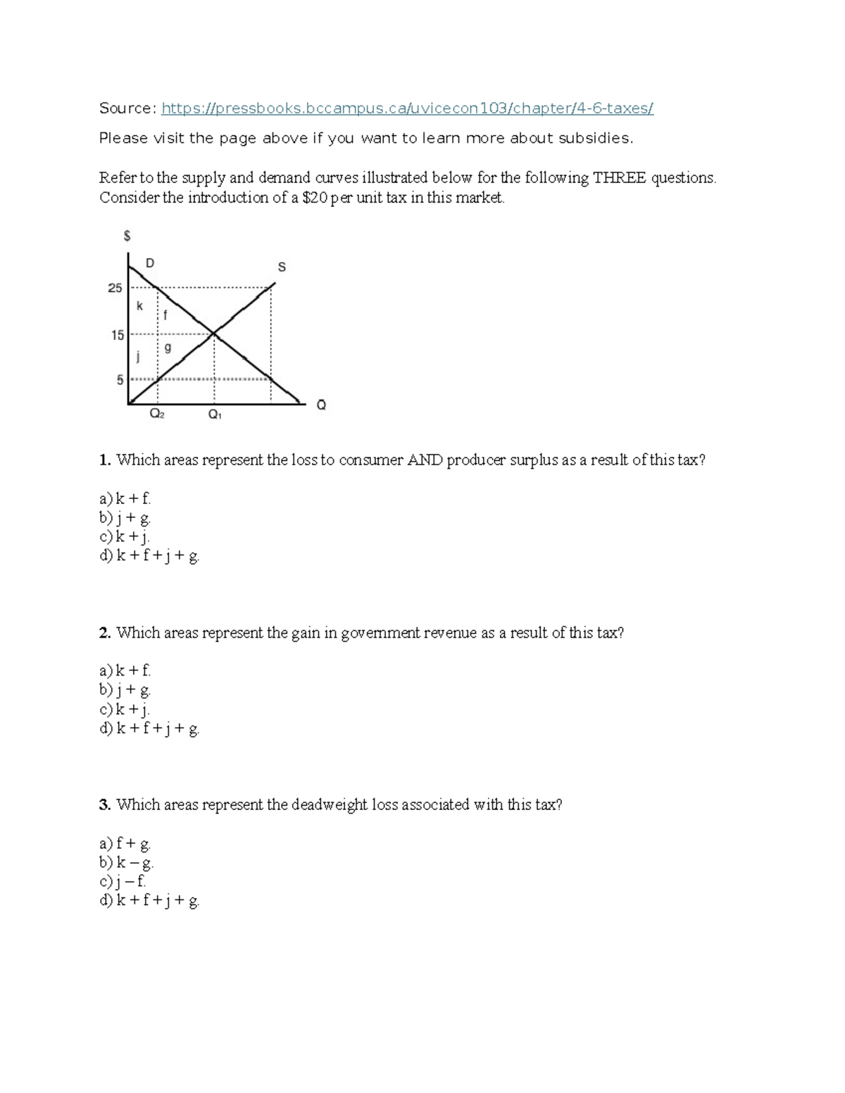 Tax Problems - Source: pressbooks.bccampus/uvicecon103/chapter/4-6 ...