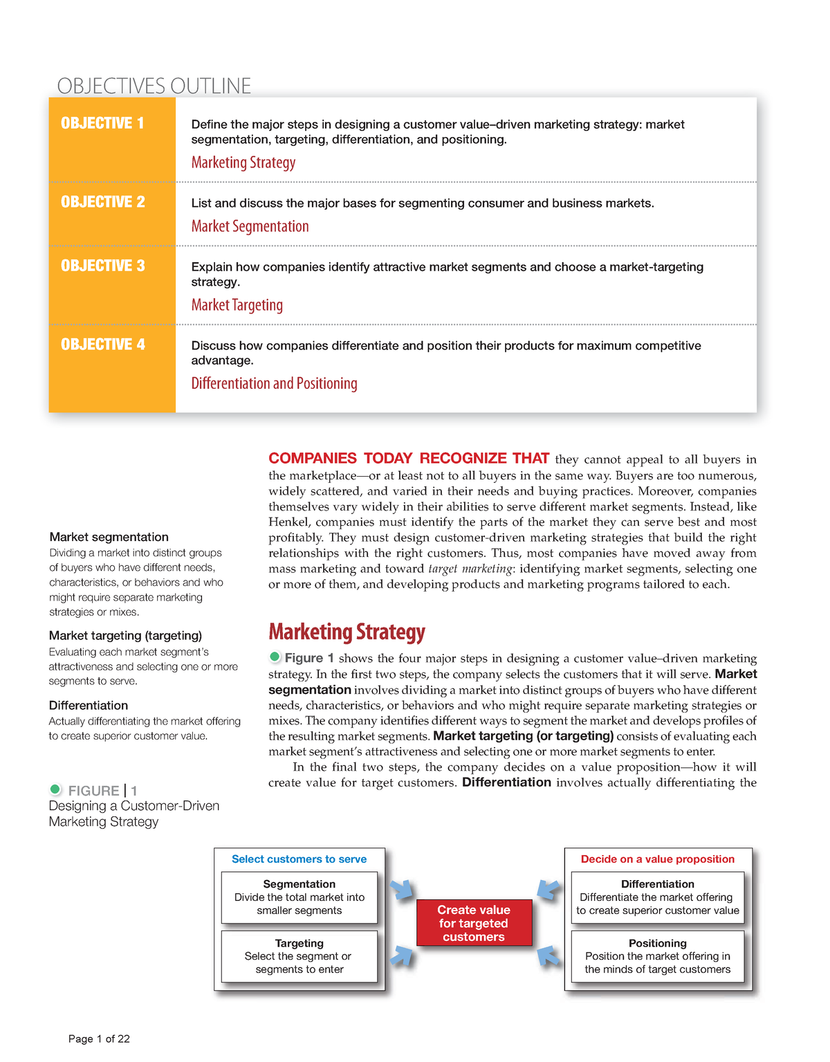 Full Note 3 - Customer Value-Driven Marketing Strategy Creating Value ...