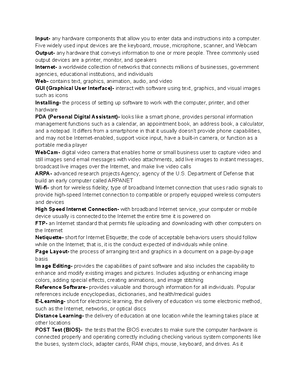 CIS 1020 - Chapter 3 Assignment - OIT 100- Chapter 3 Assignment Mary ...