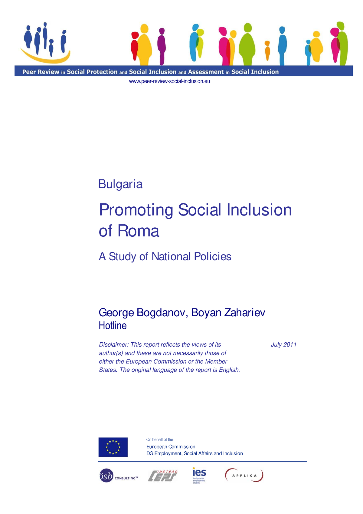 BG Promoting the social inclusion of Roma - peer-review-social ...