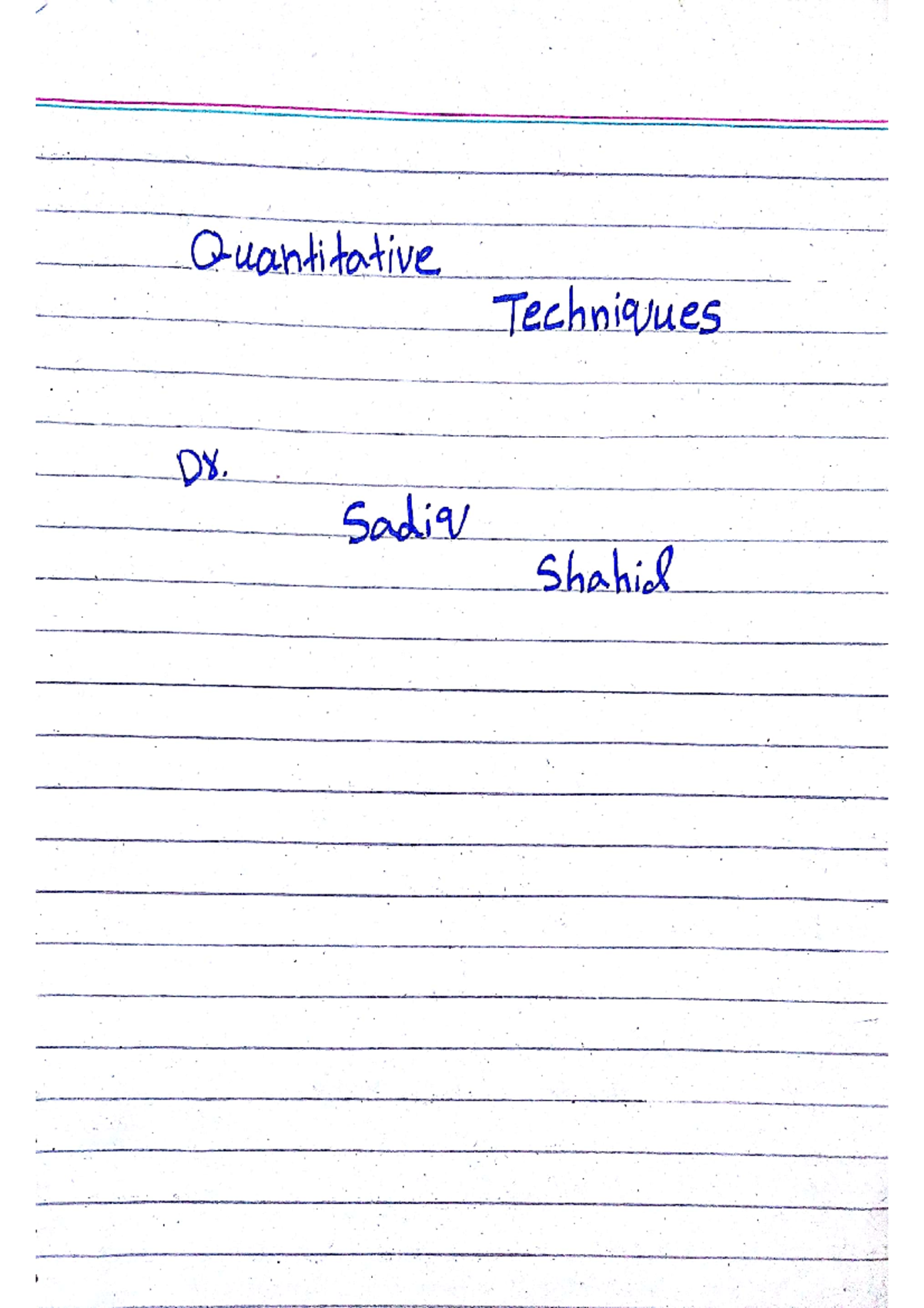 QT Chap 5 - Statistics - Mathematical Statistics - Studocu