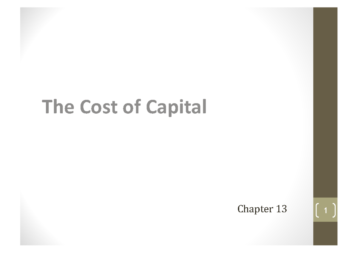 week-4-cost-of-capital-lecture-notes-lecture-4-the-cost-of-capital