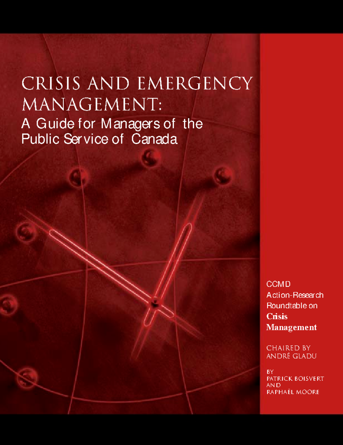 CCMD.2004 - manejo de emergencias - CRISIS AND EMERGENCY MANAGEMENT: A ...