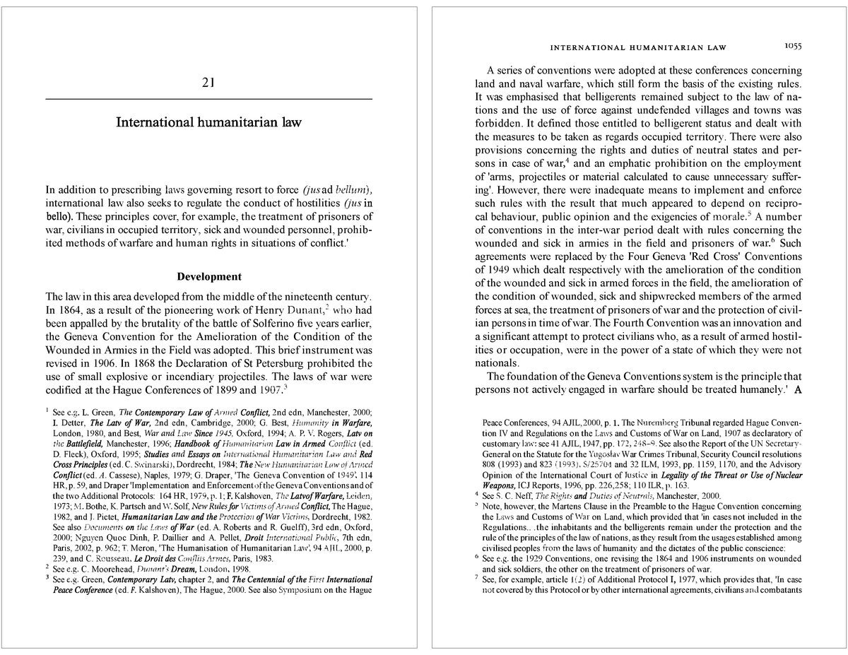 thesis topics in international humanitarian law