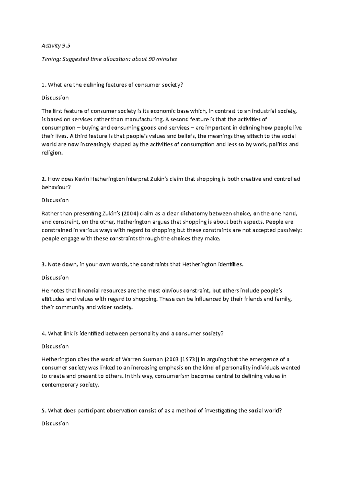 Week 9 activity 9 - in depth notes of this weeks module content on the ...