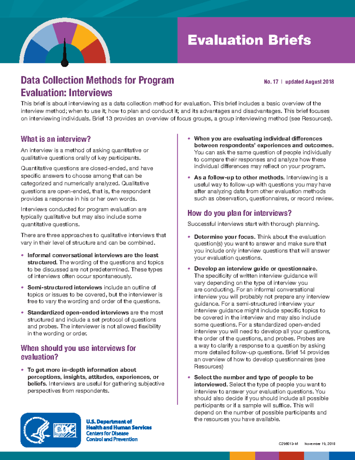 Brief 17 - int - C296013-M November 19, 2018 Evaluation Briefs Data ...