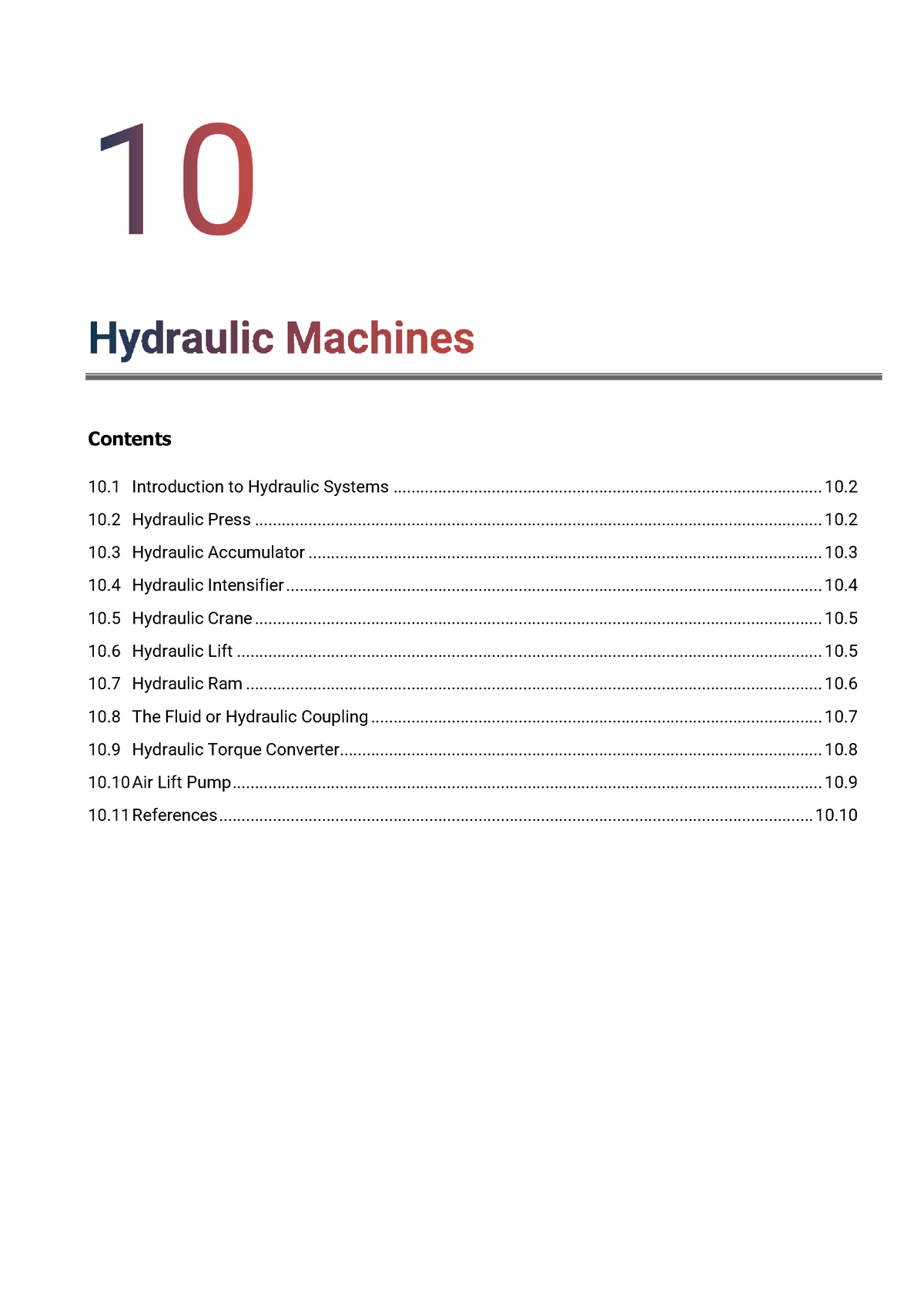 Fluid Mechanics And Hydraulic Machines GTU Study Material Notes Unit-10 ...