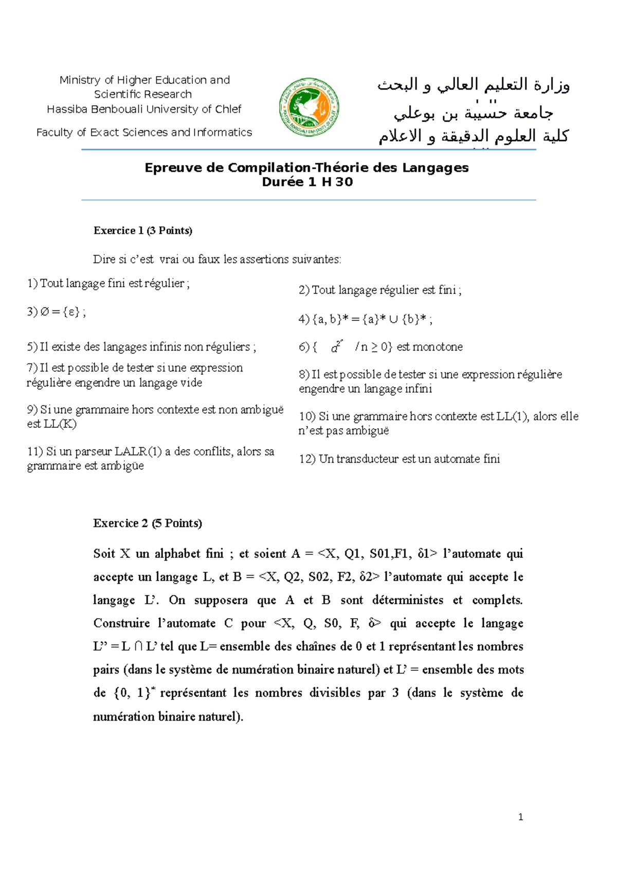 examen ministère science secondaire 4 2019