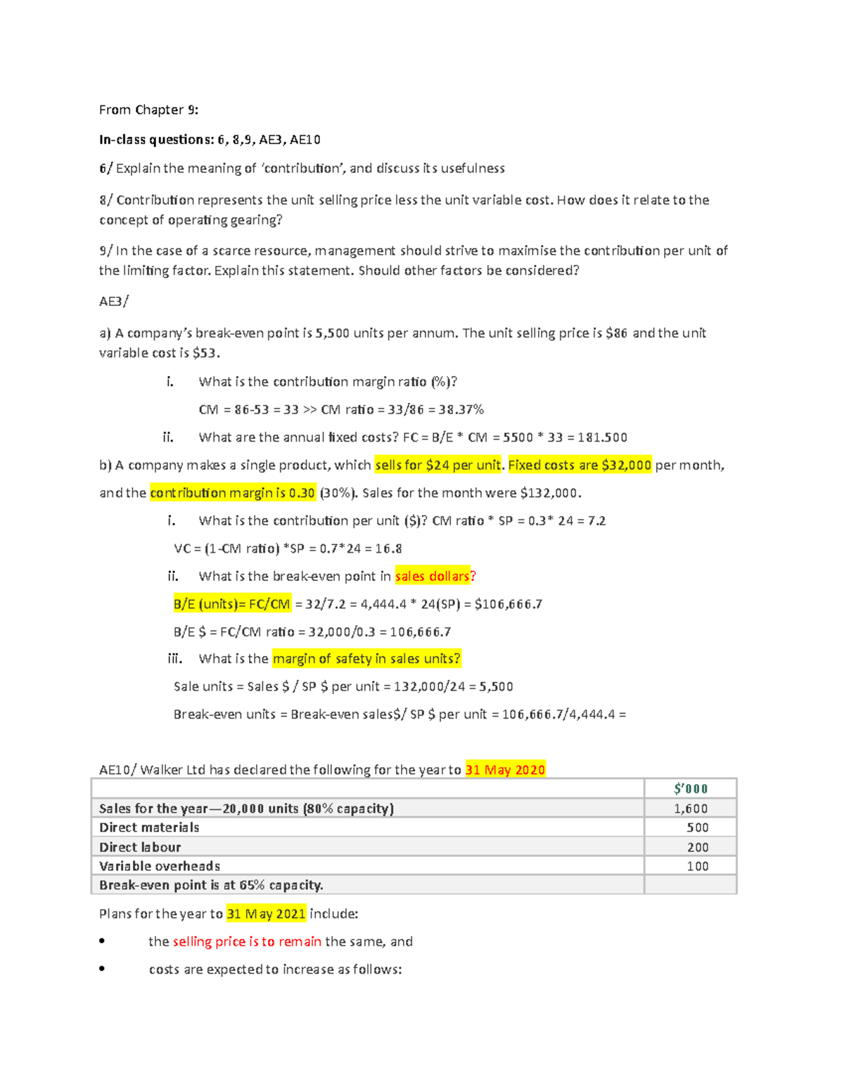 Chapter 9 - Tutorial Solution - From Chapter 9: In-class Questions: 6 ...