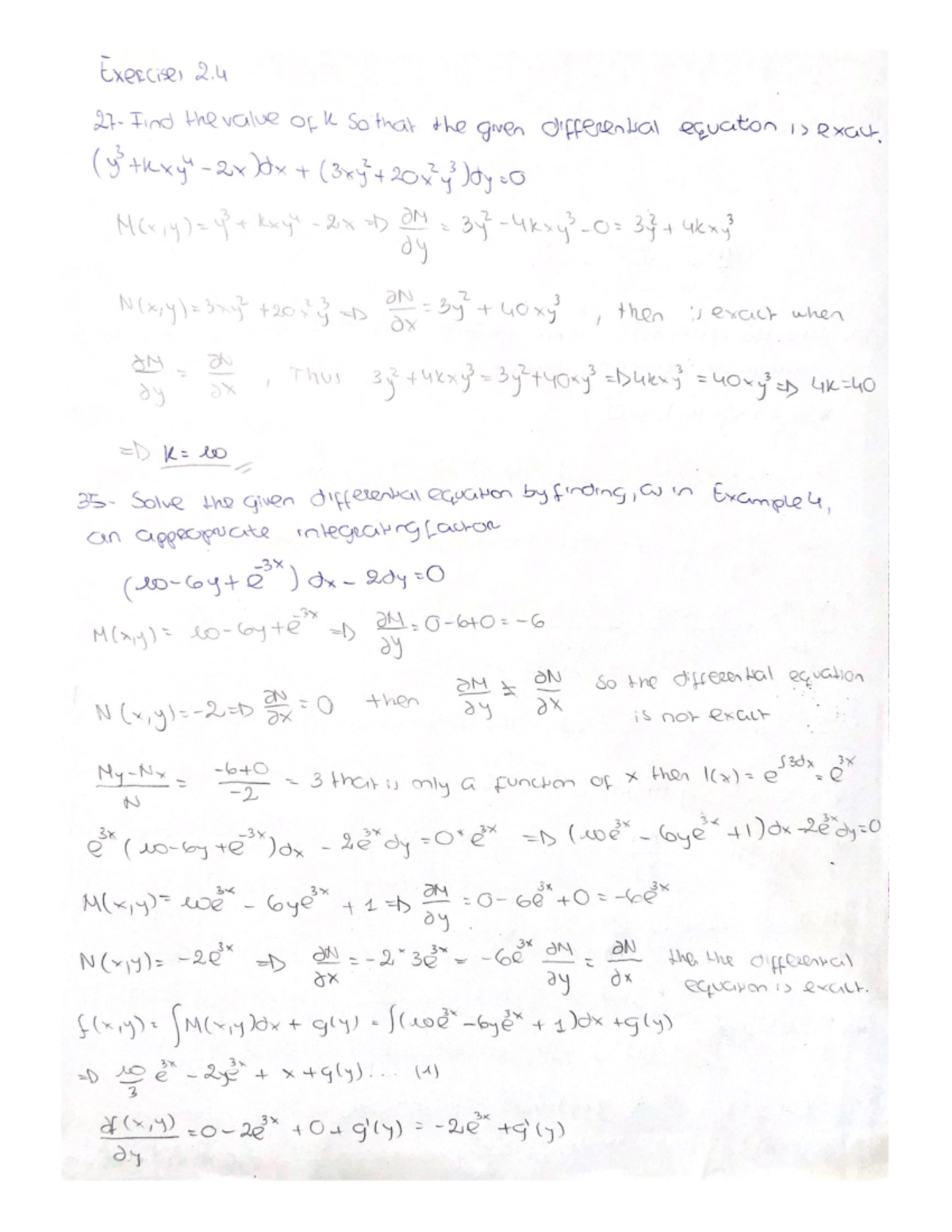 Assignment 5 - Differential equation - Matemática I - Studocu