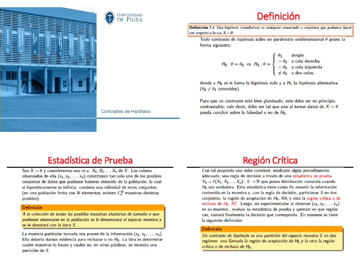 6 Contrastes De Hipótesis Contrastes De Hipótesis Definición