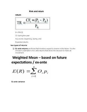 topic 6 bond valuation calculation summary notes together with ...