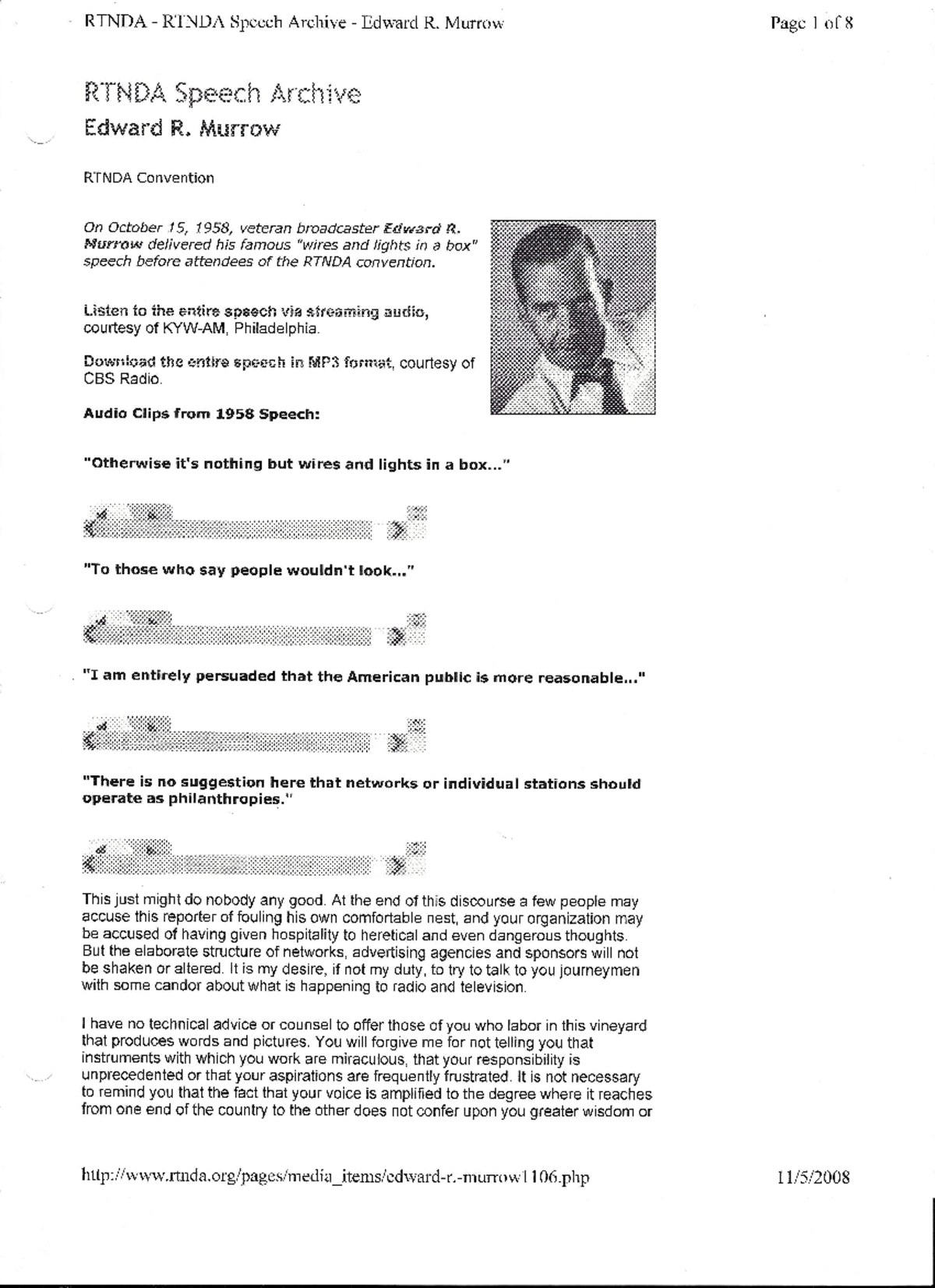 Edward R Murrow Speech ENG W203 Studocu edward-r-murrow-speech-eng-w203-studocu