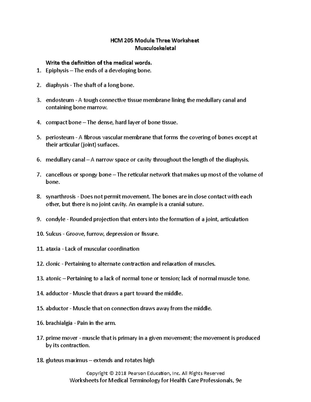 HCM 205 Module Three Worksheet - HCM 205 Module Three Worksheet ...