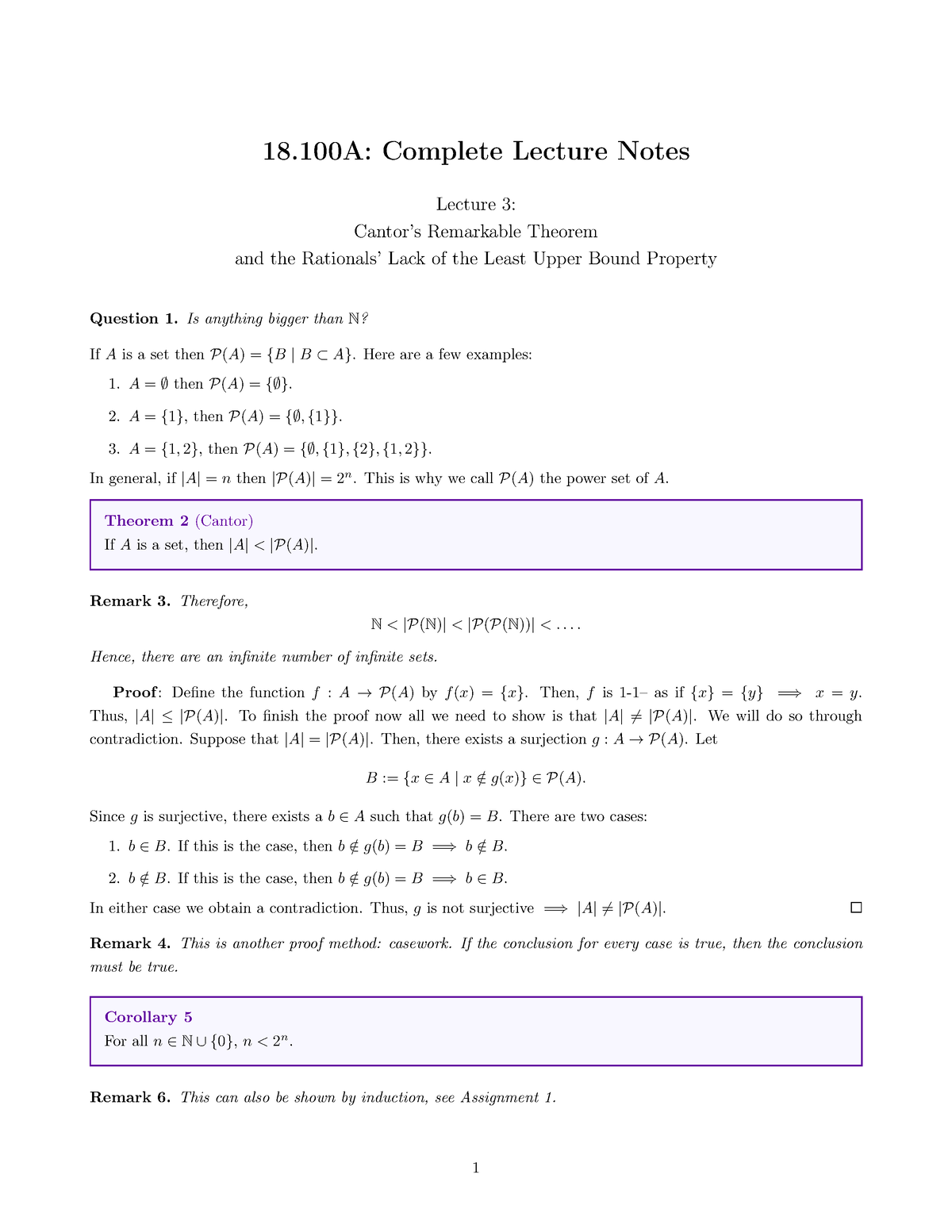 Mit18 100af20 Lec32 - Note - 18: Complete Lecture Notes Lecture 3 ...