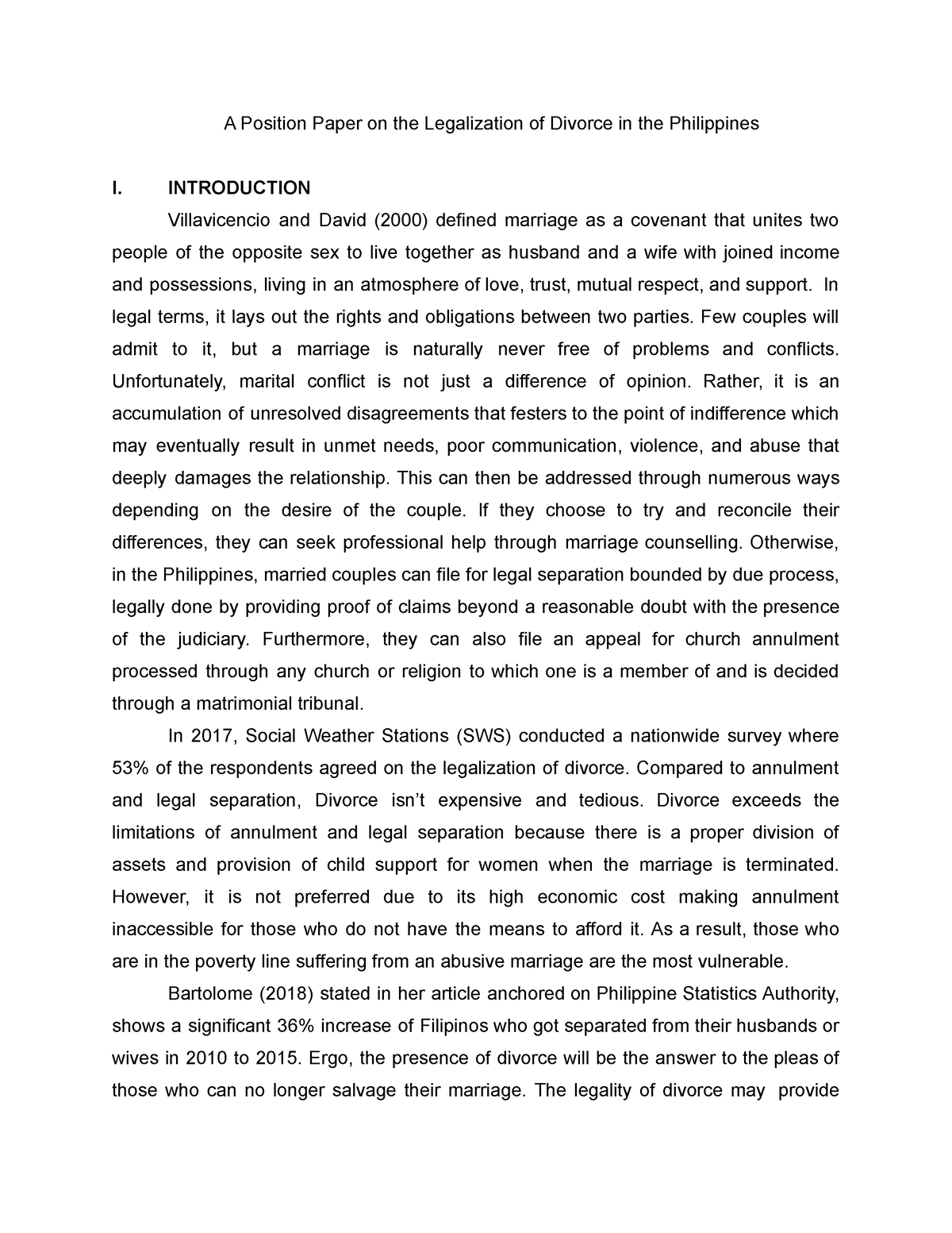 position-paper-on-legalization-of-divorce-in-the-philippines-a