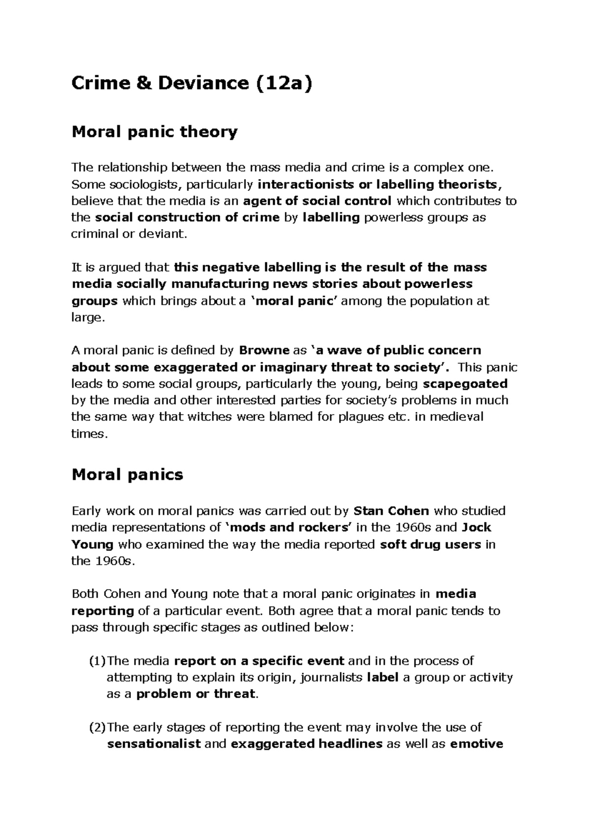 case study moral crime