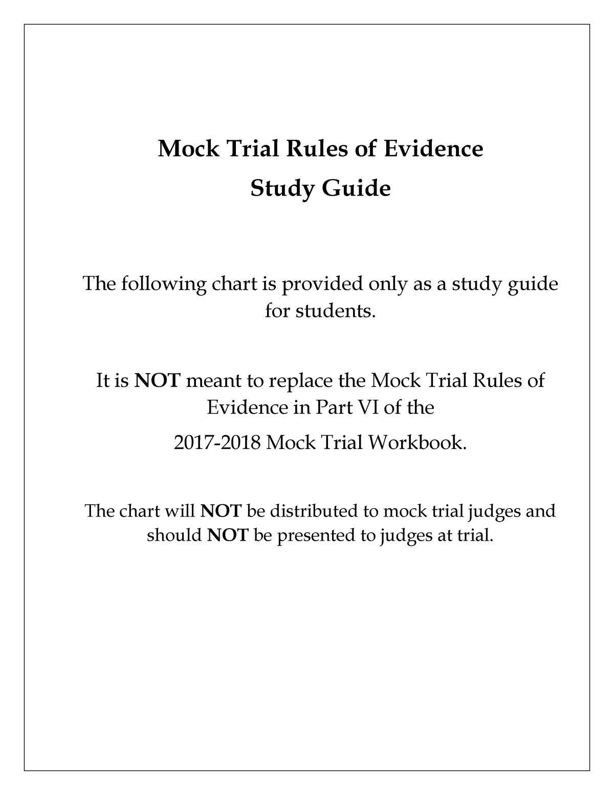 Copy of RulesofEvidenceStudyGuide REV Mock Trial Rules of