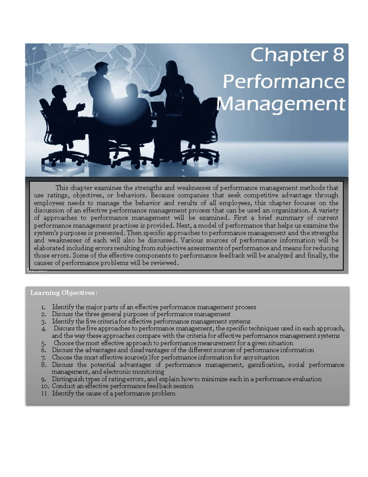 Module In Chapter 8 Performance Management - This Chapter Examines The ...