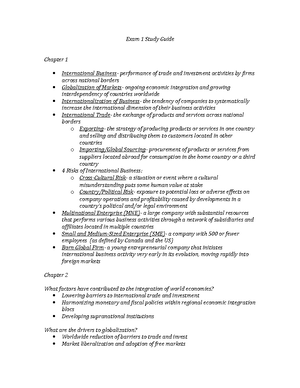 Exam 3 final GEb with anwer - Geb3375: Introduction to International ...