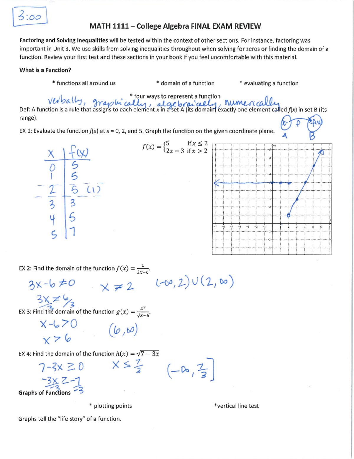 1111 - Study this and you will be successful in Math1111 with McInnis ...