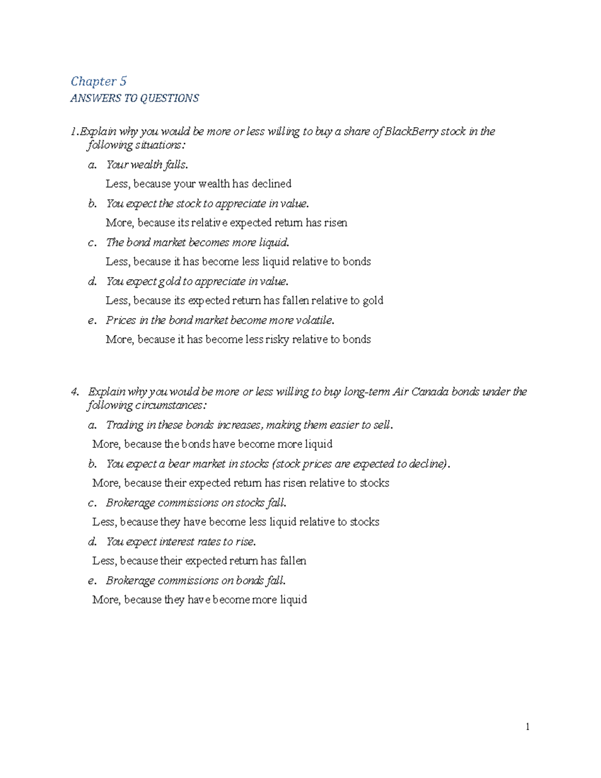 EC223OC - CH 5 - Answers to End of Chapter Problems - Chapter 5 ANSWERS ...