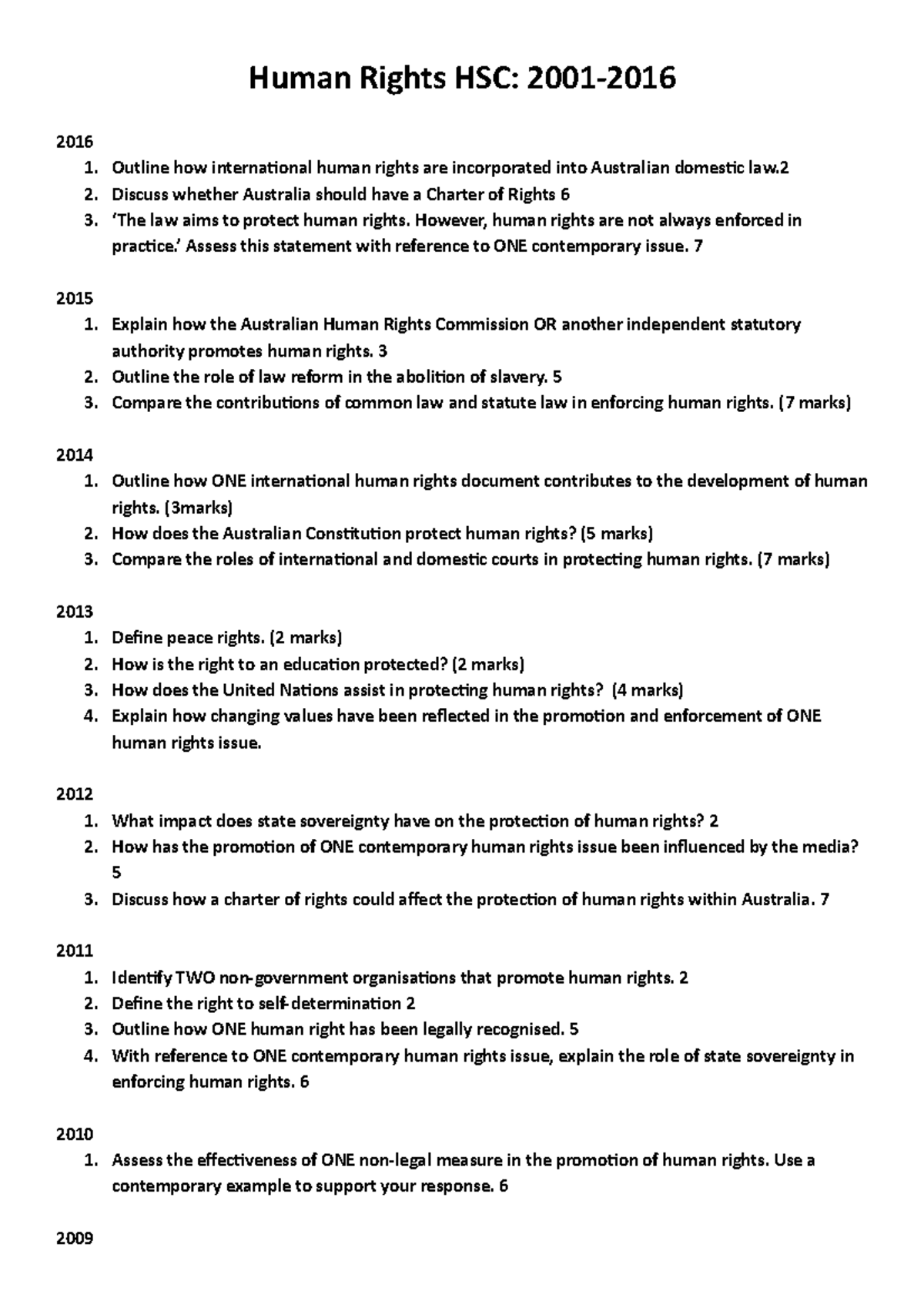 human rights case study test