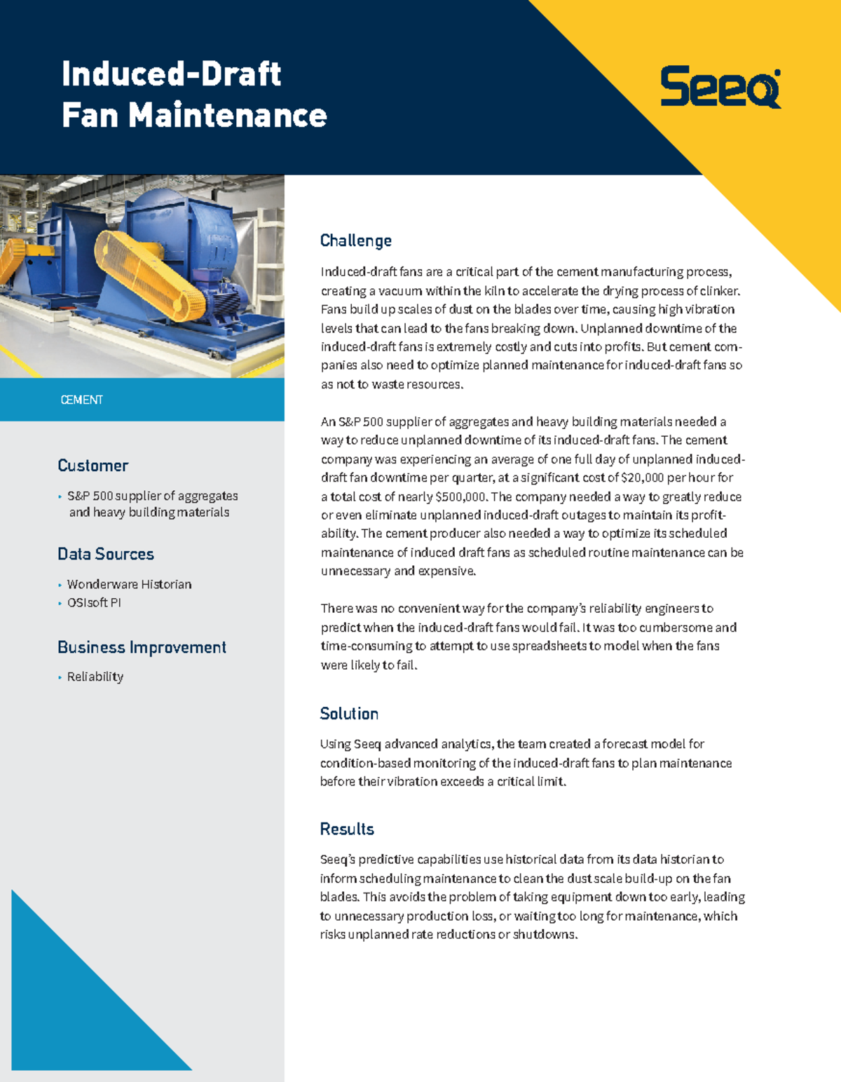 Seeq-induced-draft-fan-maintenance-use-case - CEMENT Induced-Draft Fan ...