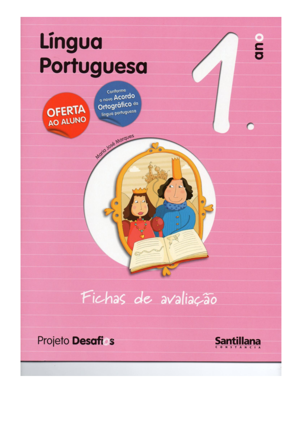 74559149 Santilhana Livro Fichas Avaliao LP 1 Ano - Língua Portuguesa ...