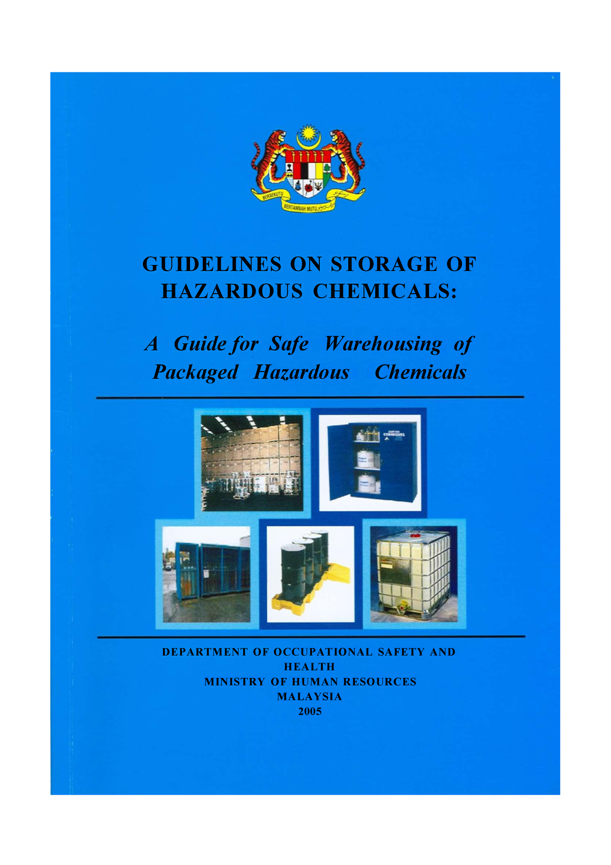 Guidelines On Storage Of Hazardous Chemical A Guide For A Safe W ...