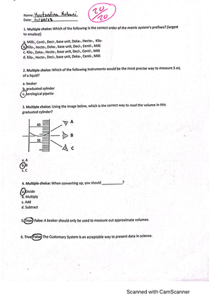 Biology lab quiz diffusion, and osmosis - BSC 1005L - Studocu