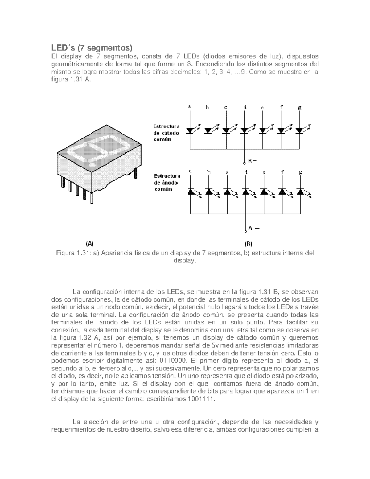 LED segmentos - Resumen completo de tema del curso - LED ́s (7 ...