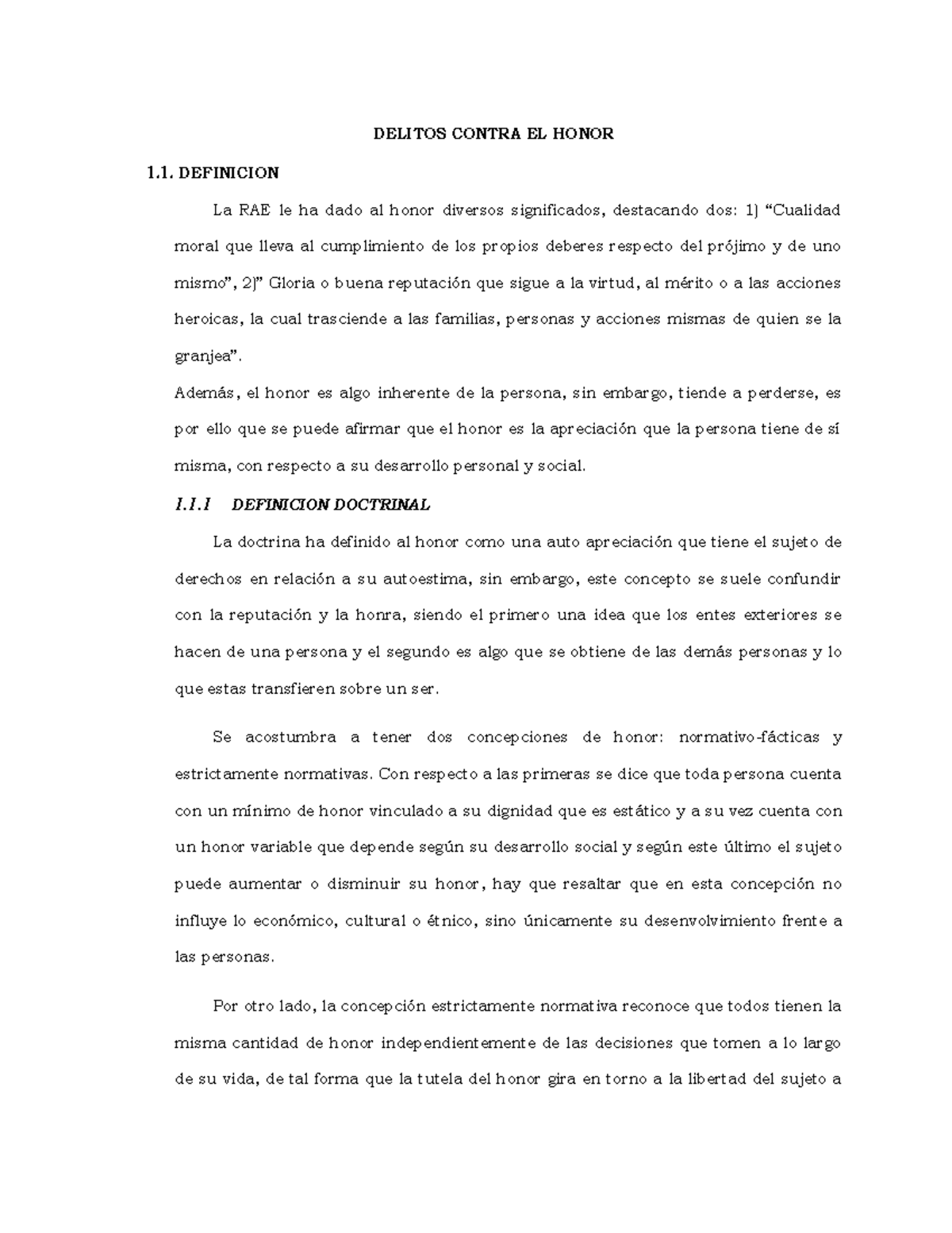 Delitos de Calumnia Injuria Difamacion y excepto veritatis - DELITOS ...