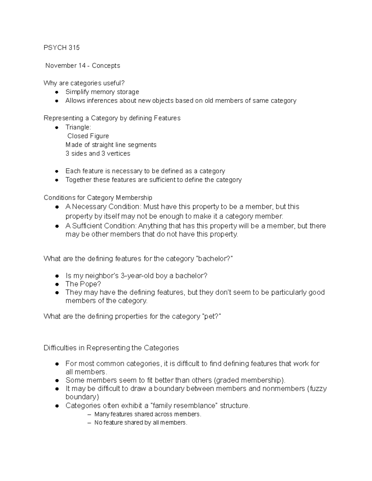 Psych 315 - Exam 3 - These Are My Notes Which Will Be Helpful On Exam 3 ...