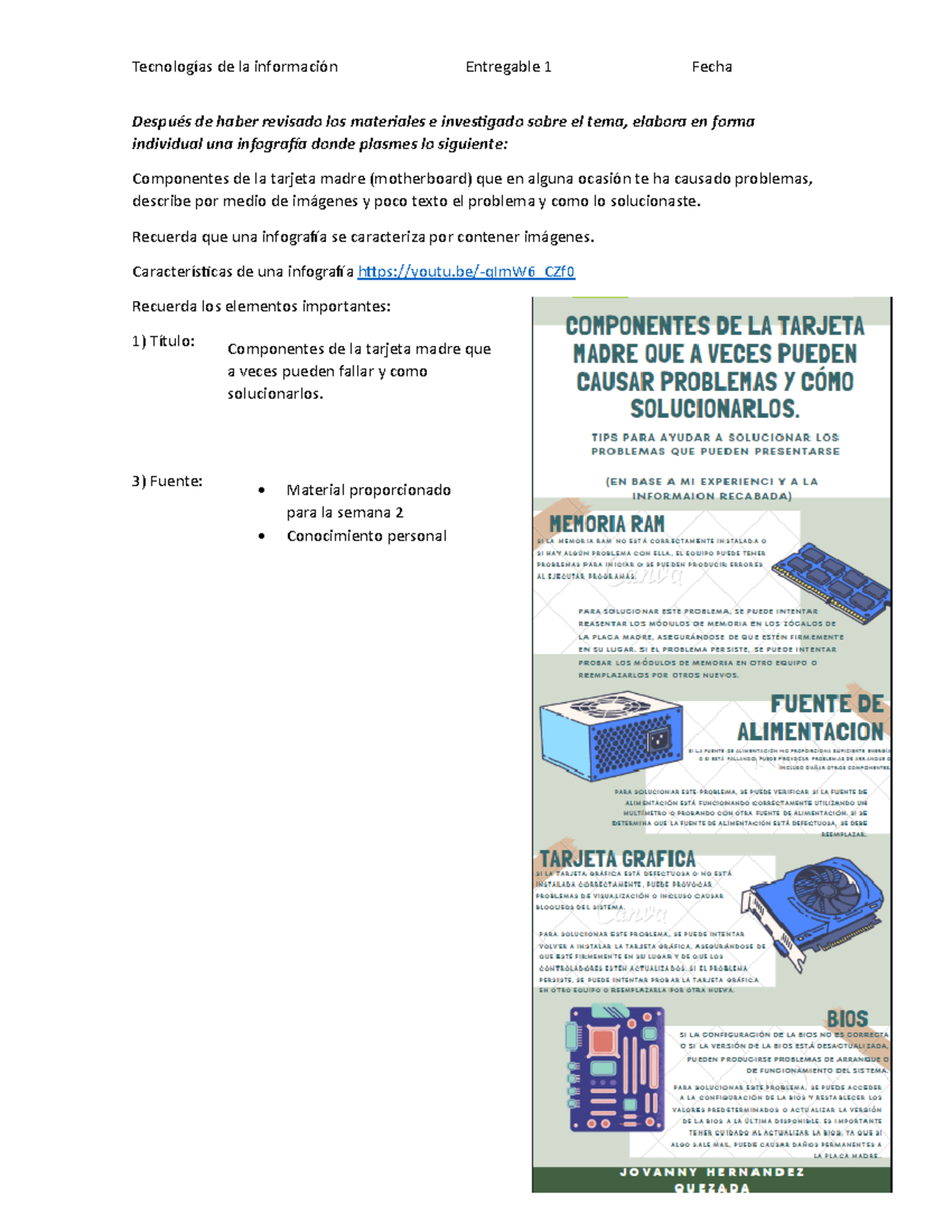 Entregable 1 tecnologias de la informacion - Tecnologías de la ...