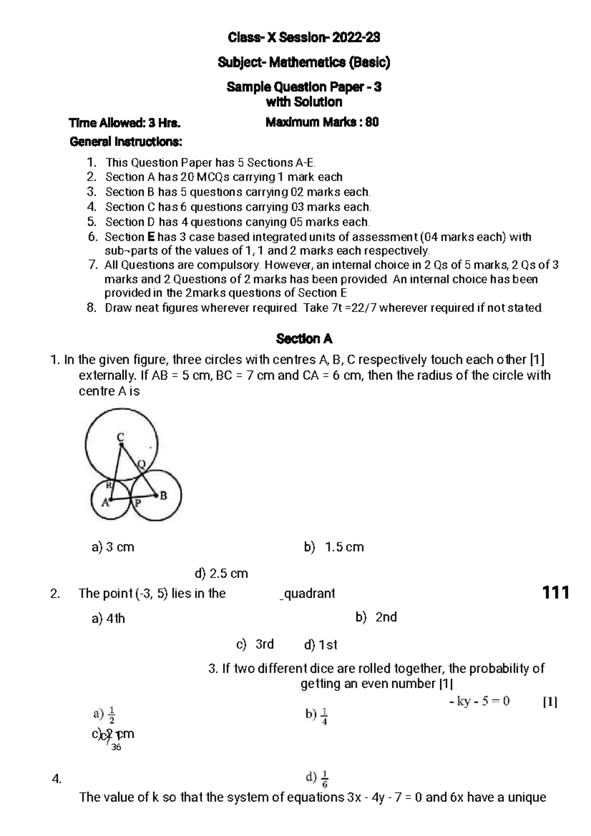 Notes by Prince for mathematics and physics 3 - Class- X Session- 2022 ...