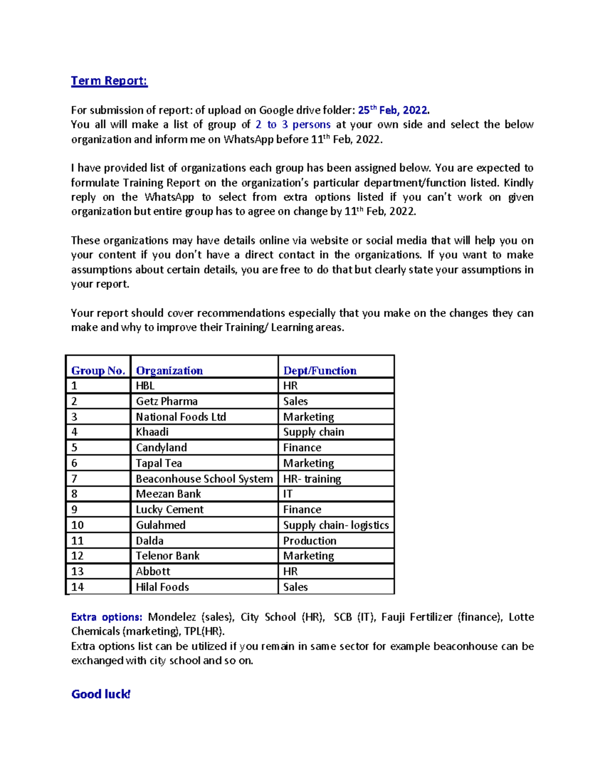 Term Report - Term Report: For submission of report: of upload on ...