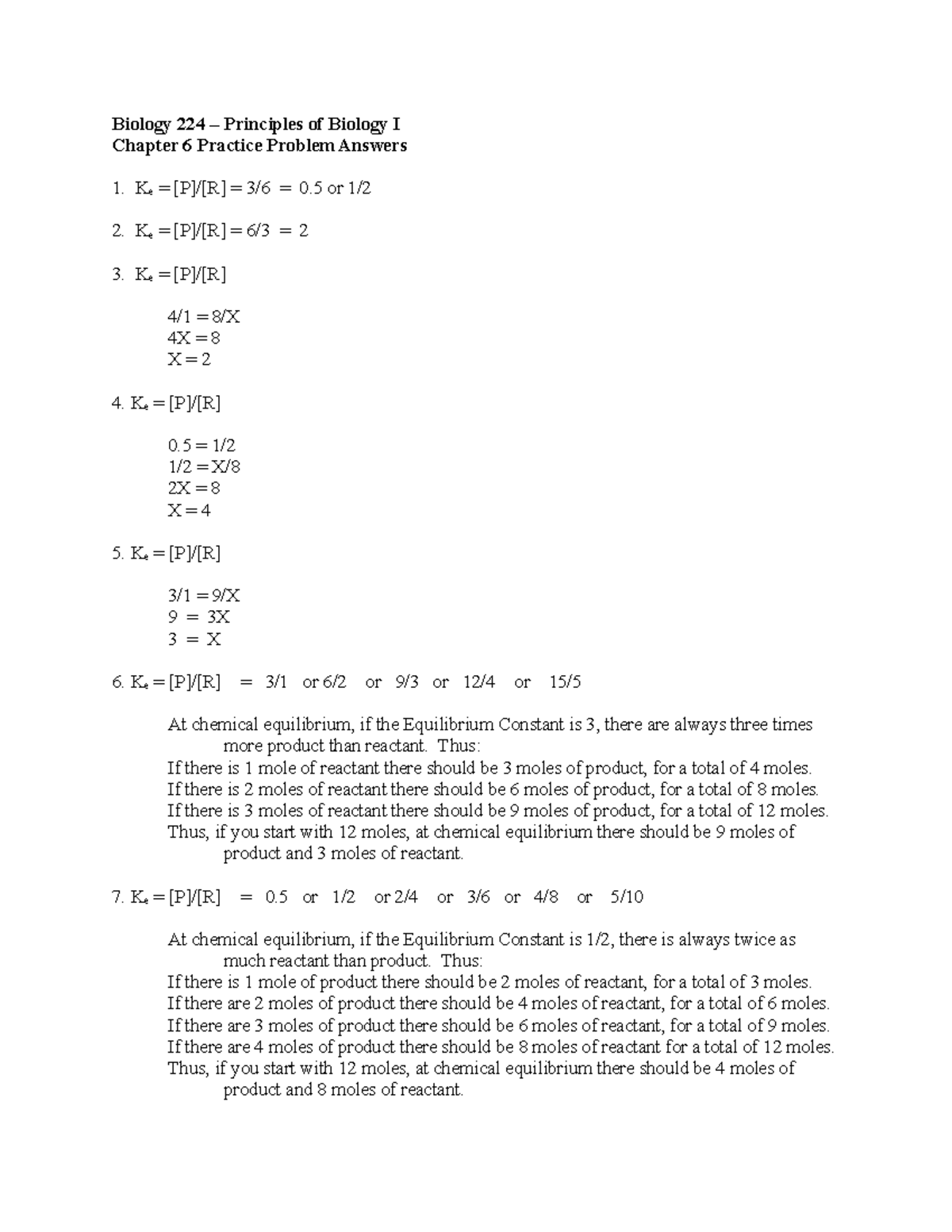 Chapter 6 Practice Problem Answers - Biology 224 – Principles of ...