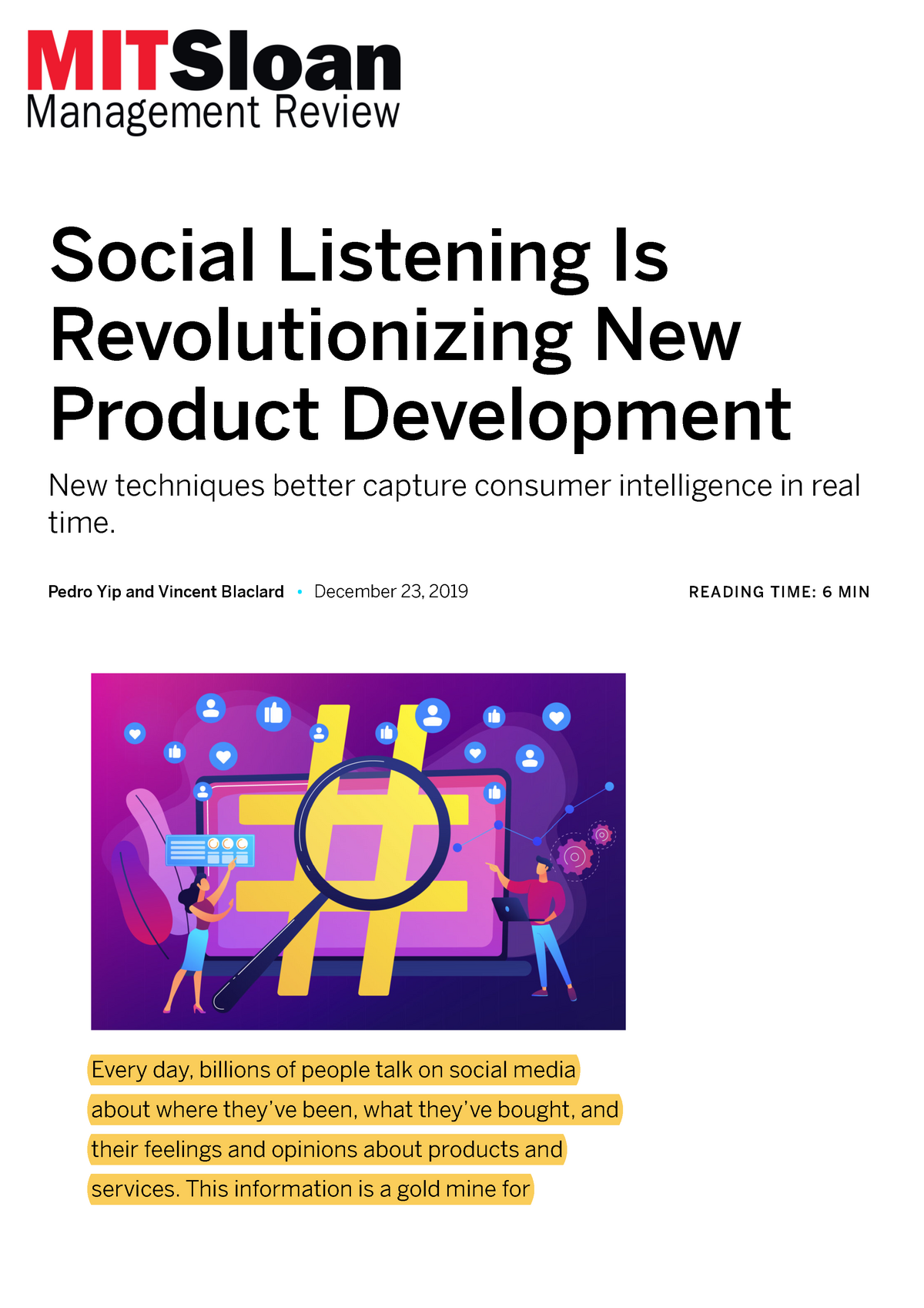 Reading And Discussion 4 - Social Listening Is Revolutionizing New ...