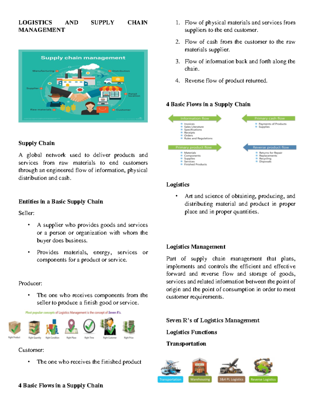 Logistics AND Supply Chain Management - LOGISTICS AND SUPPLY CHAIN ...