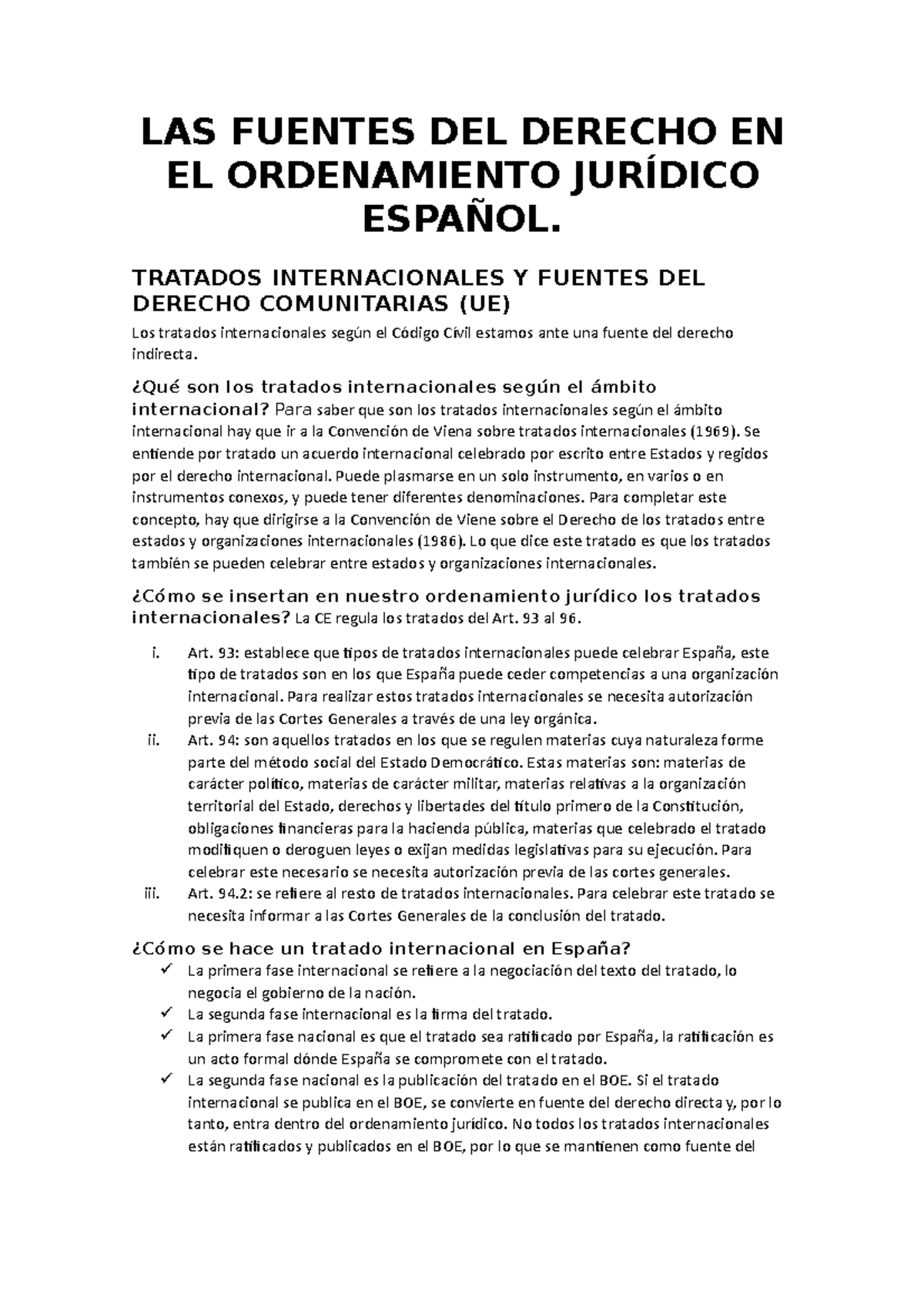 TEMA 5 - Apuntes 5 - LAS FUENTES DEL DERECHO EN EL ORDENAMIENTO ...